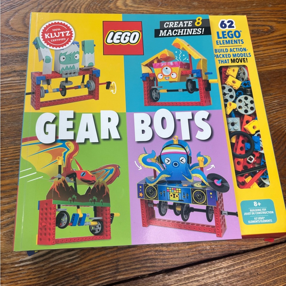 LEGO Gear Bots Building Set - Red, Blue, Yellow